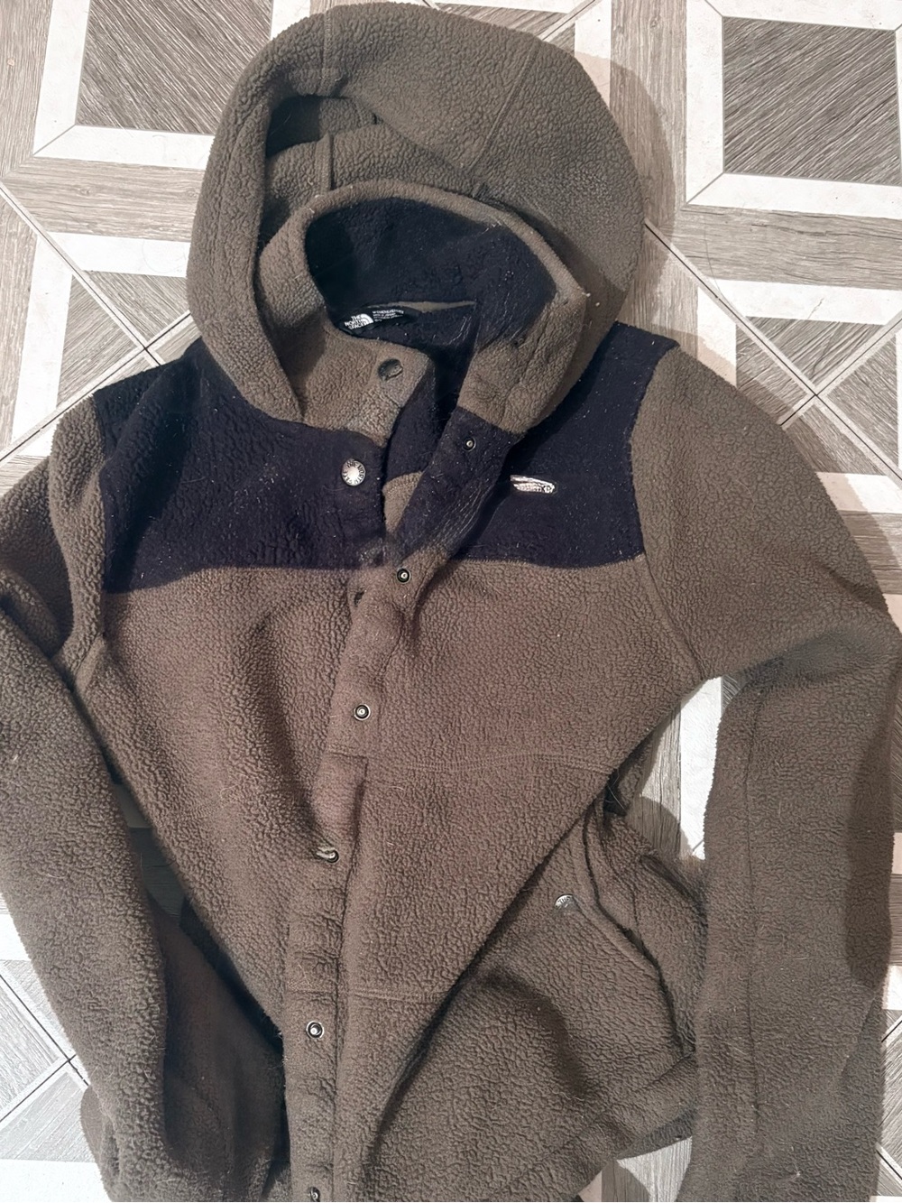 Women’s Olive Green Hooded Fleece Jacket